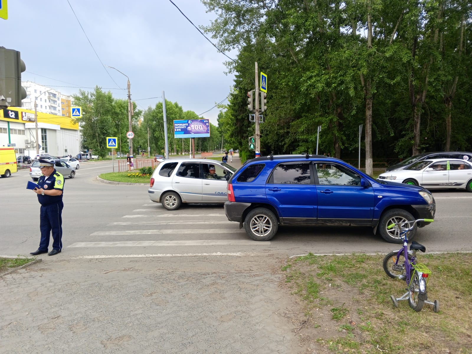 Две аварии с детьми.