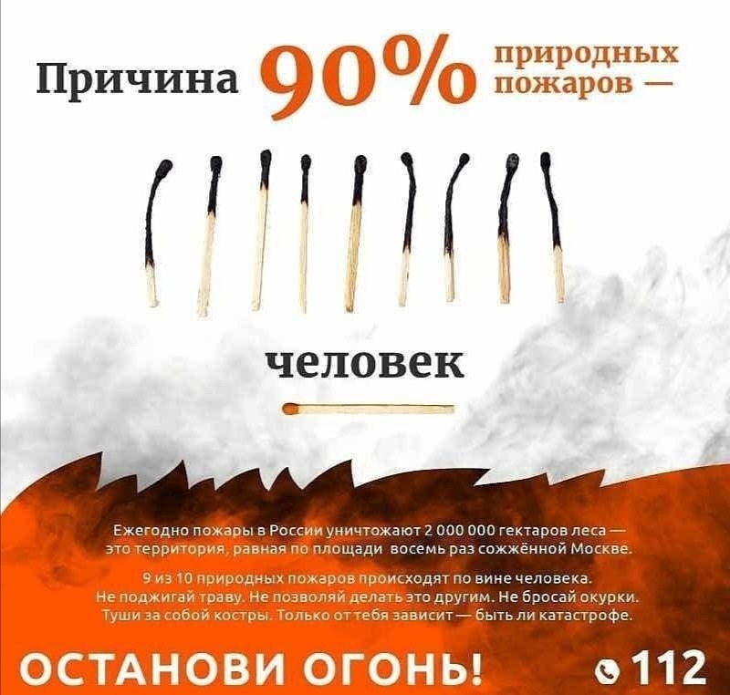 Берегите природу от пожара!.